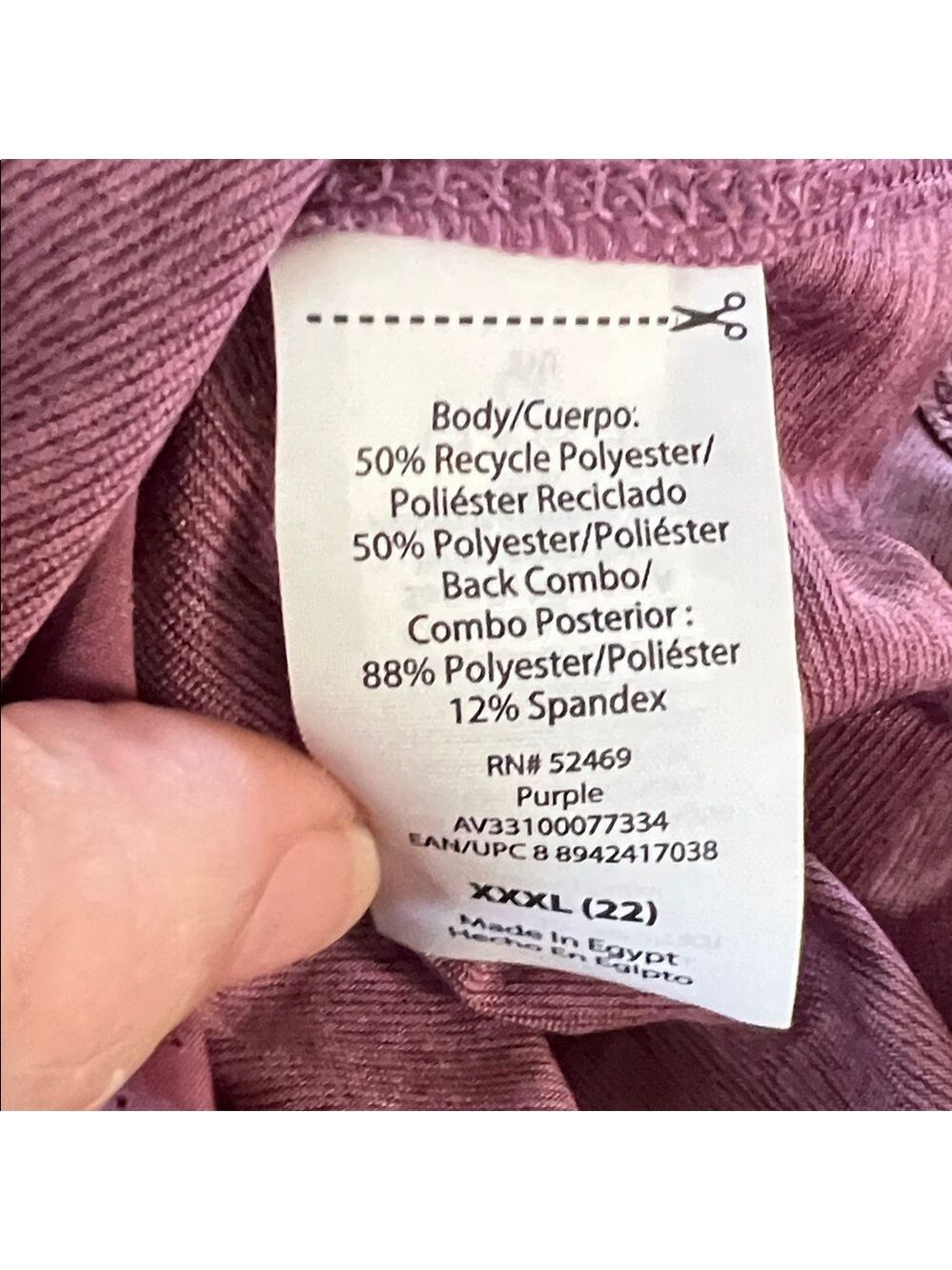 Avia Women's Purple Long Sleeve Top Plus size XXXL (22) - Picture 7 of 11